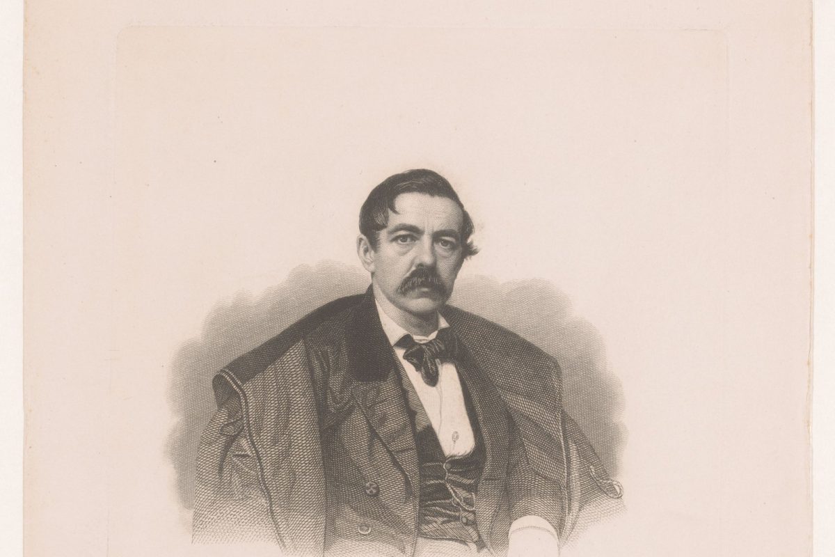 Grabado del barón Ernst von Bibra, autor del primer libro moderno sobre drogas (1855)