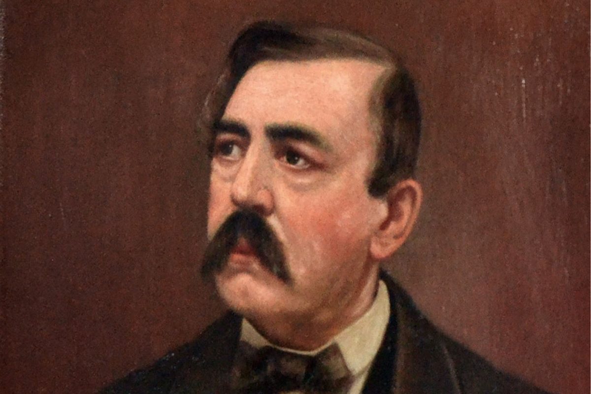 Óleo con el retrato del barón Ernst von Bibra, pionero de los primeros tratados sobre psicoactivos