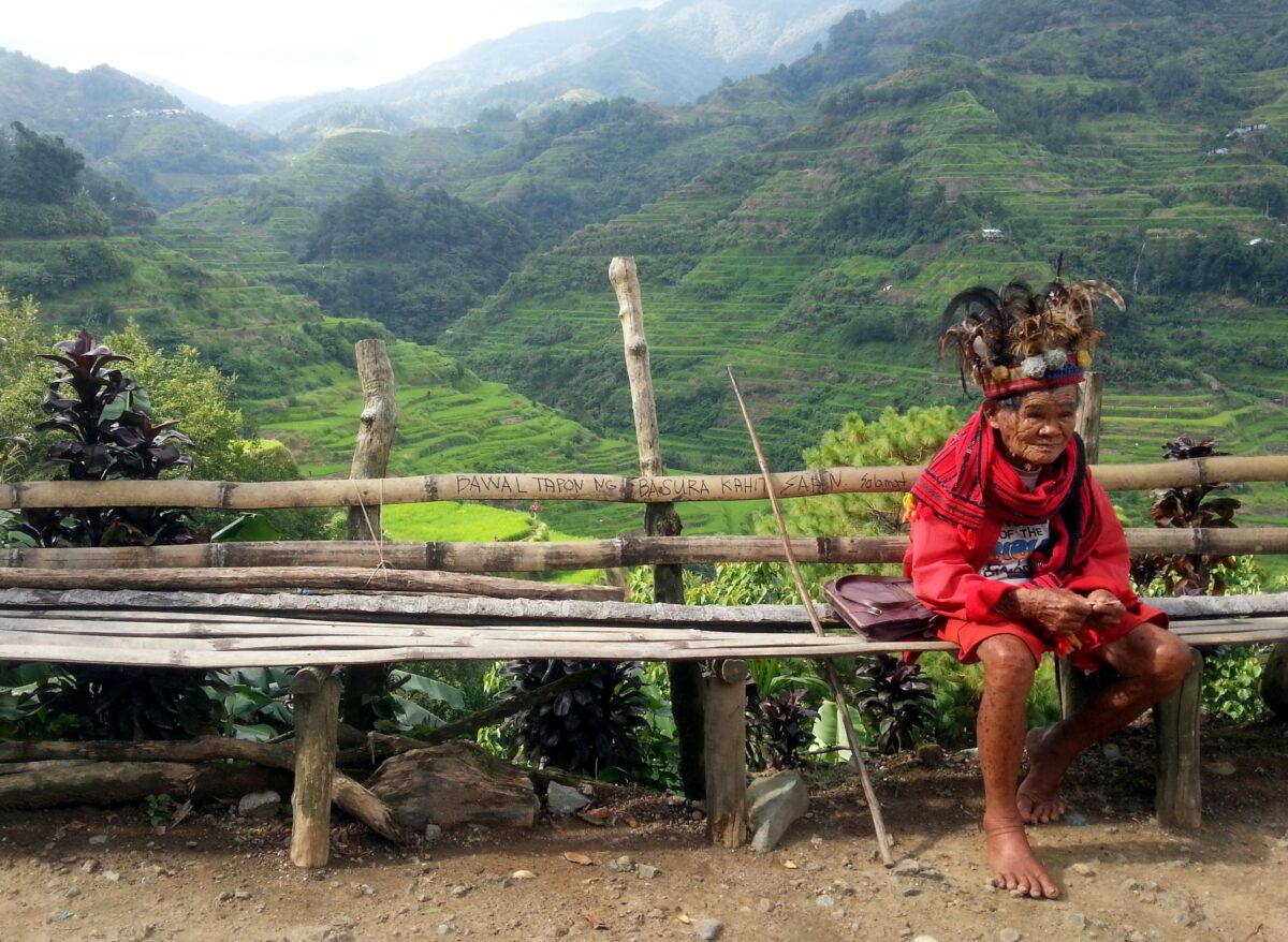 shaman, old man, rice paddies