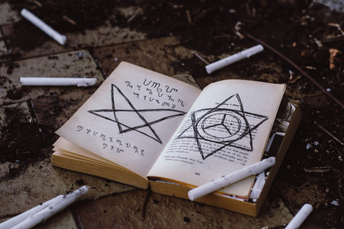 Opened book