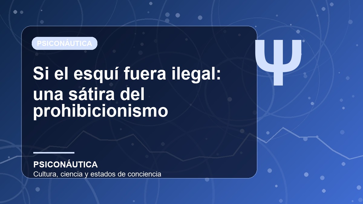 Imagen editorial de Si el esquí fuera ilegal: una sátira del prohibicionismo