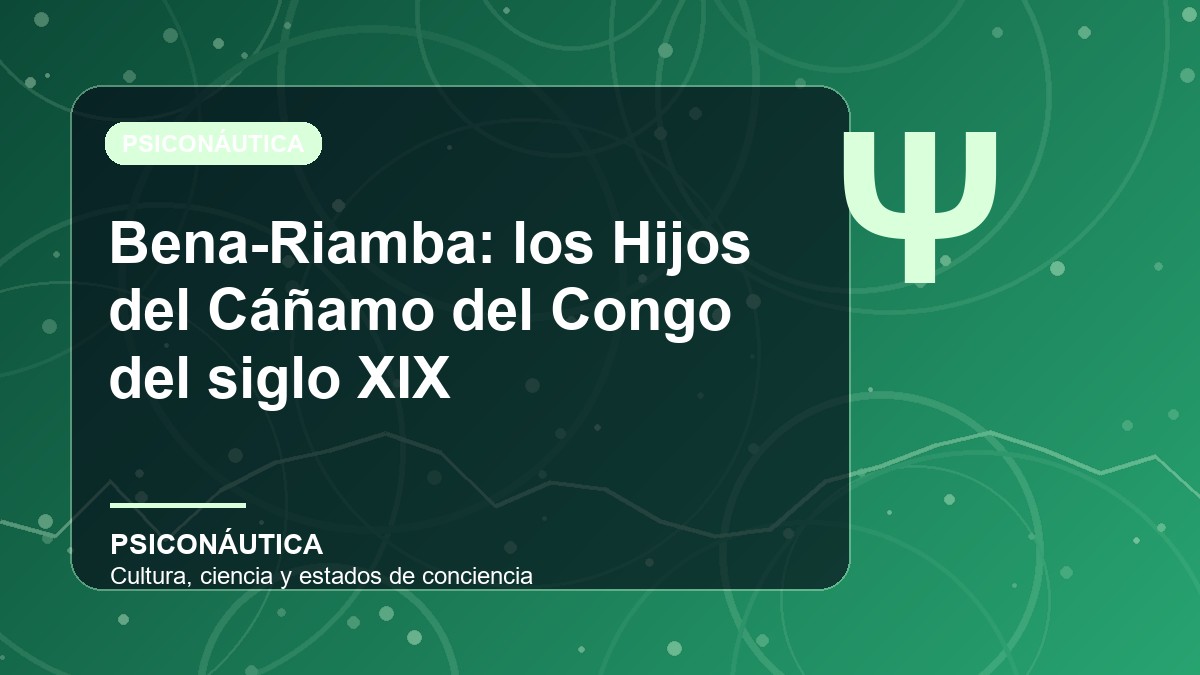 Imagen editorial de Bena-Riamba: los Hijos del Cáñamo del Congo del siglo XIX