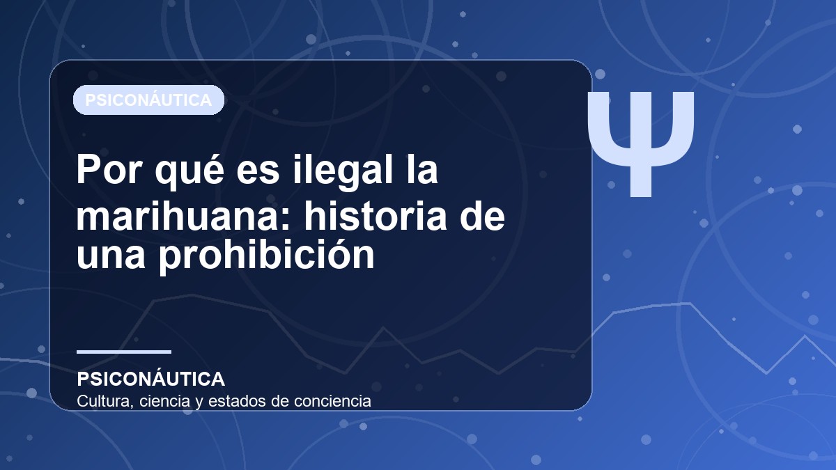 Imagen editorial de Por qué es ilegal la marihuana: historia de una prohibición