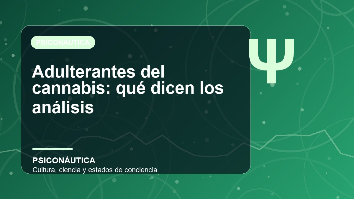 Imagen editorial de Adulterantes del cannabis: qué dicen los análisis