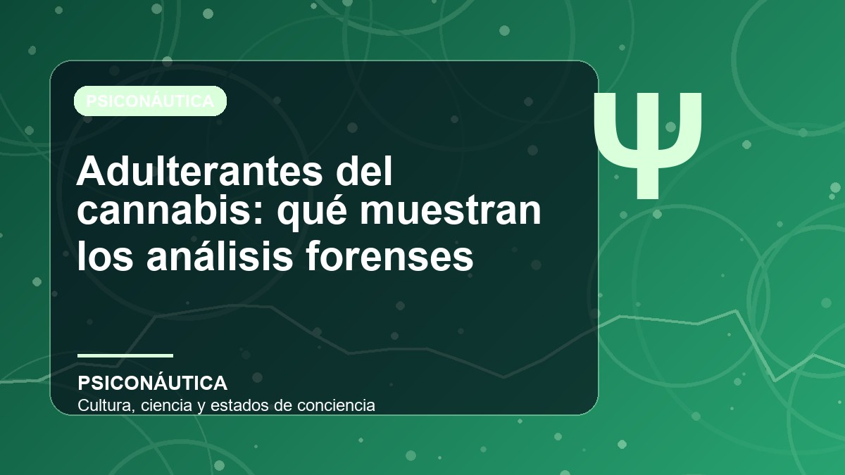 Imagen editorial de Adulterantes del cannabis: qué muestran los análisis forenses