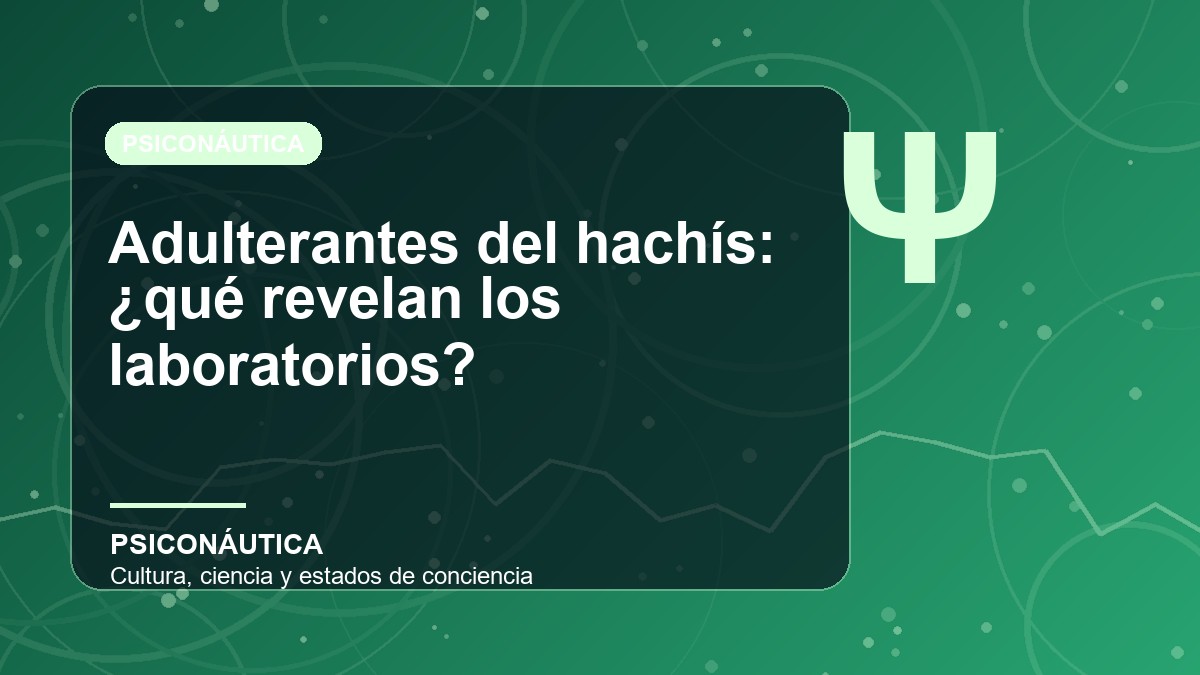 Imagen editorial de Adulterantes del hachís: ¿qué revelan los laboratorios?
