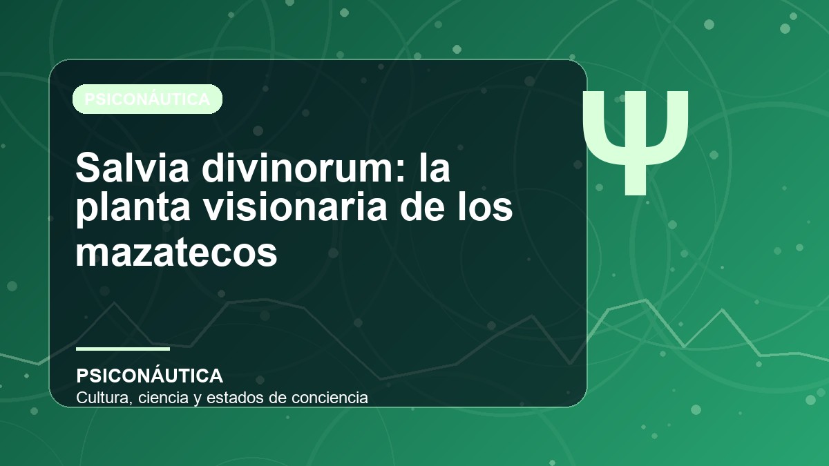 Imagen editorial de Salvia divinorum: la planta visionaria de los mazatecos