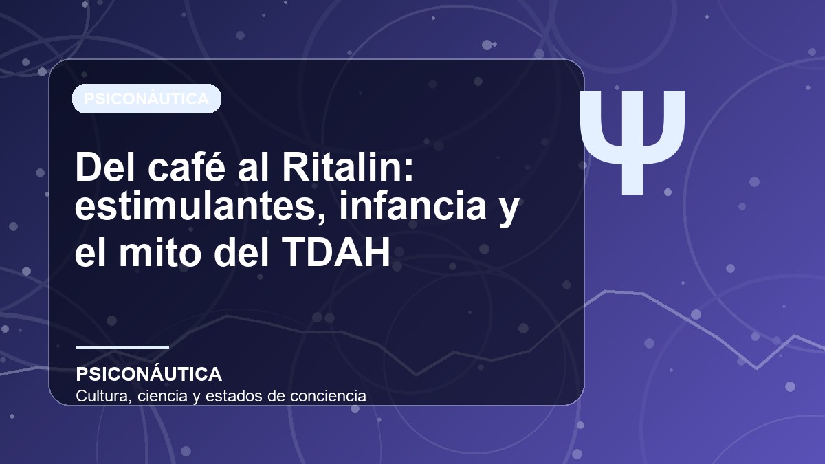 Imagen editorial de Del café al Ritalin: estimulantes, infancia y el mito del TDAH