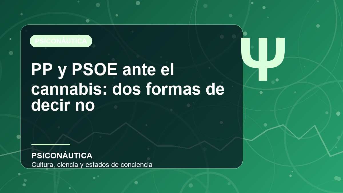 Imagen editorial de PP y PSOE ante el cannabis: dos formas de decir no