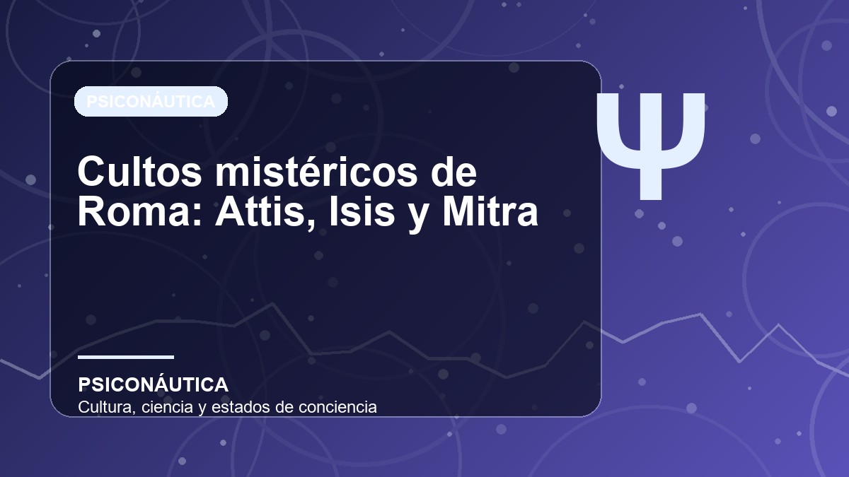 Imagen editorial de Cultos mistéricos de Roma: Attis, Isis y Mitra
