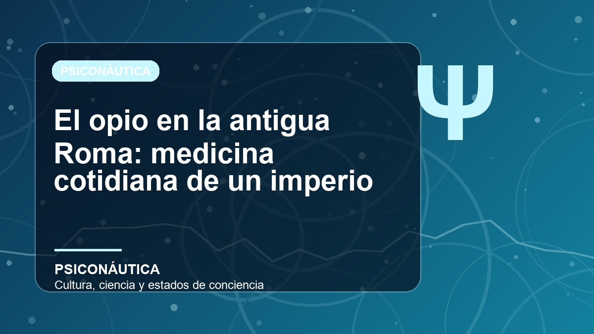 Imagen editorial de El opio en la antigua Roma: medicina cotidiana de un imperio