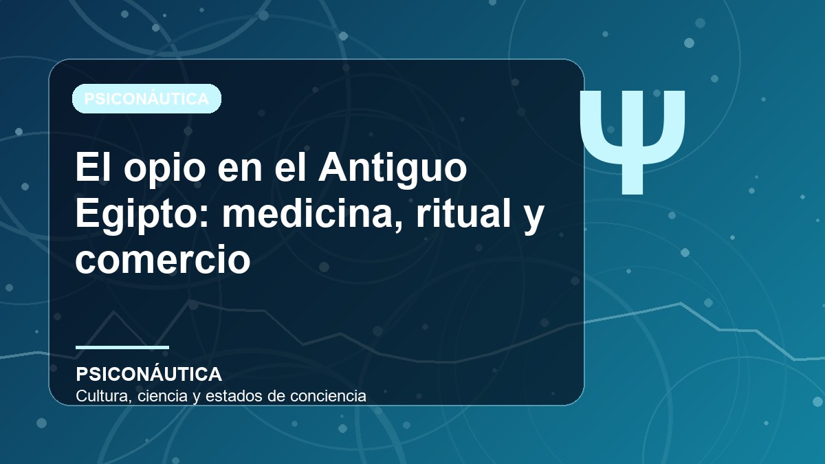 Imagen editorial de El opio en el Antiguo Egipto: medicina, ritual y comercio