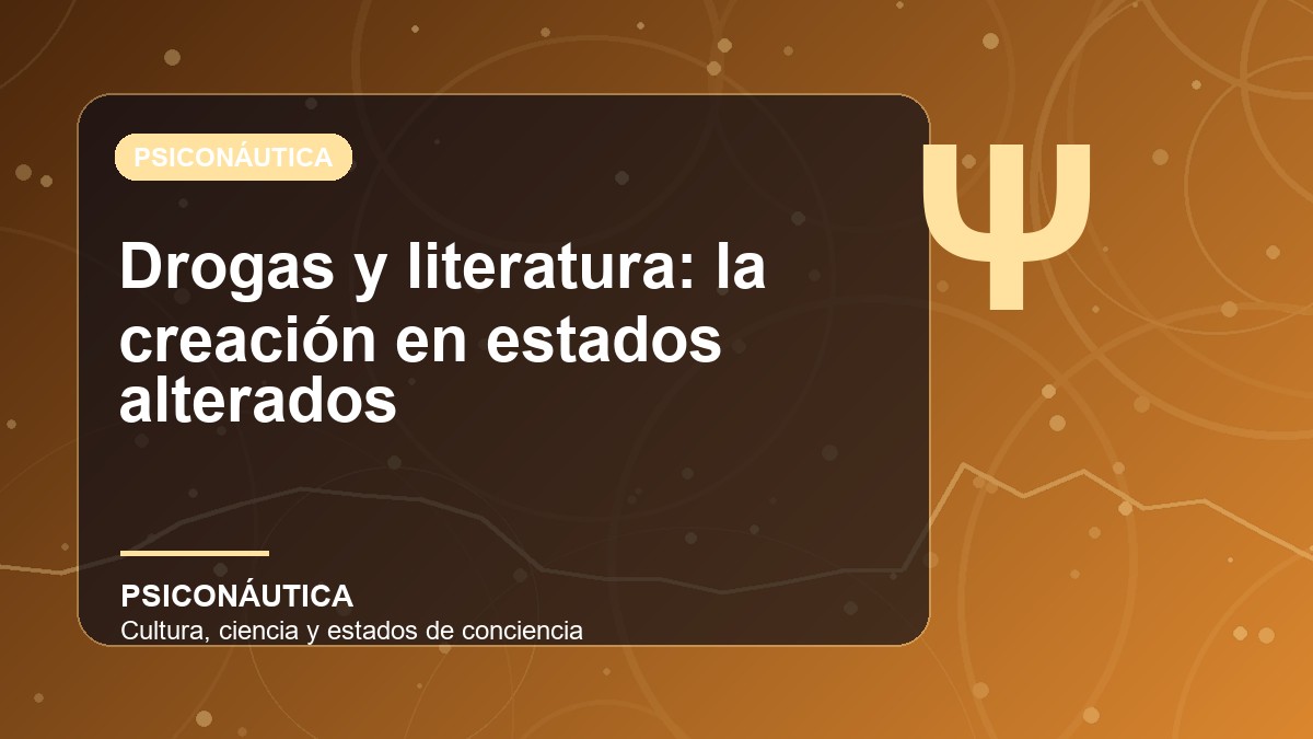 Imagen editorial de Drogas y literatura: la creación en estados alterados