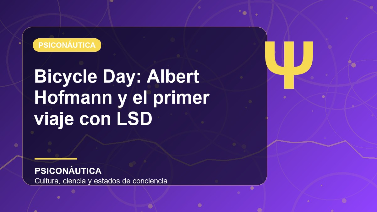 Imagen editorial de Bicycle Day: Albert Hofmann y el primer viaje con LSD