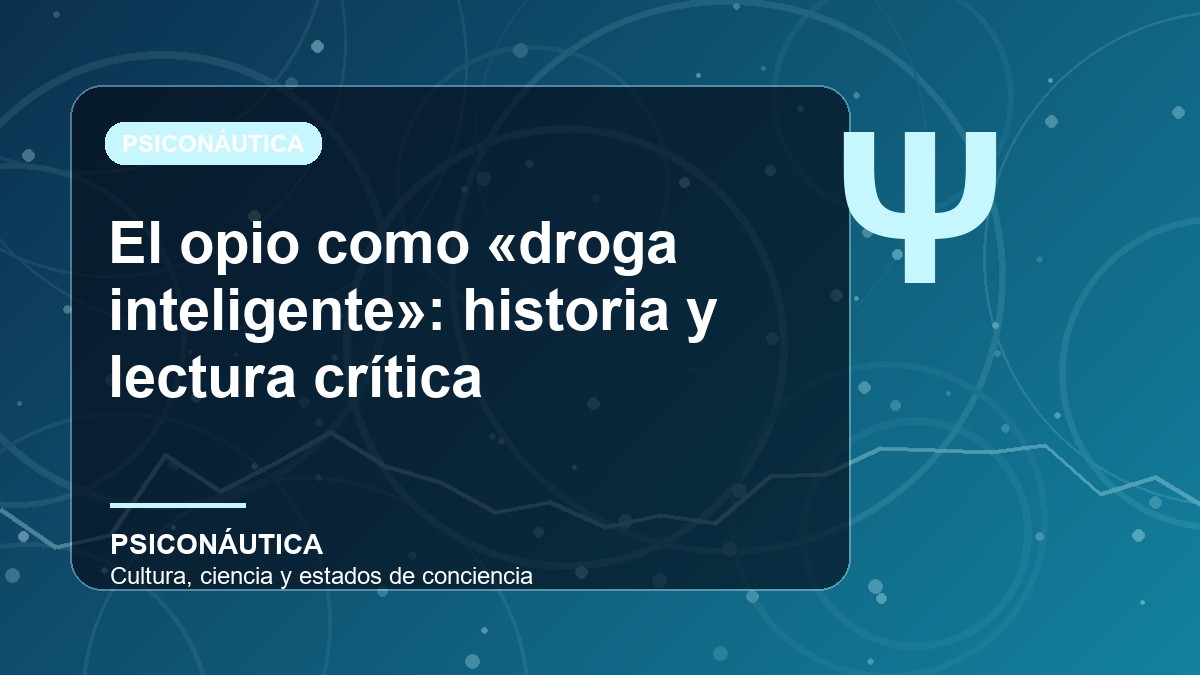Imagen editorial de El opio como «droga inteligente»: historia y lectura crítica