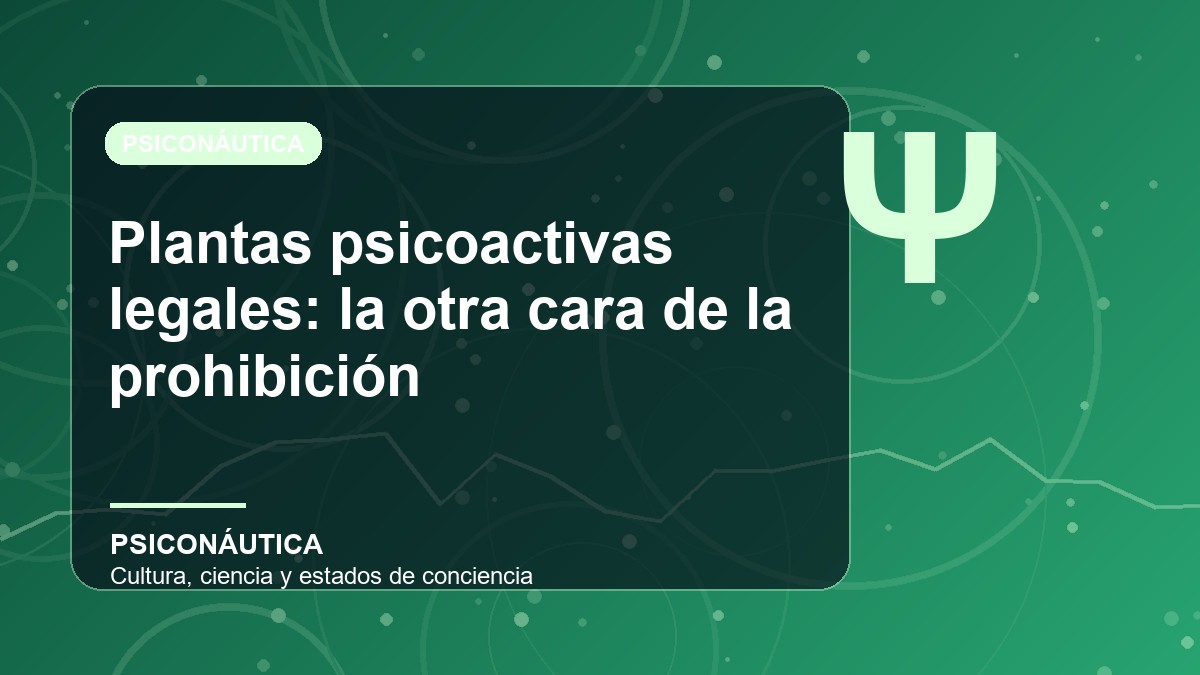 Imagen editorial de Plantas psicoactivas legales: la otra cara de la prohibición