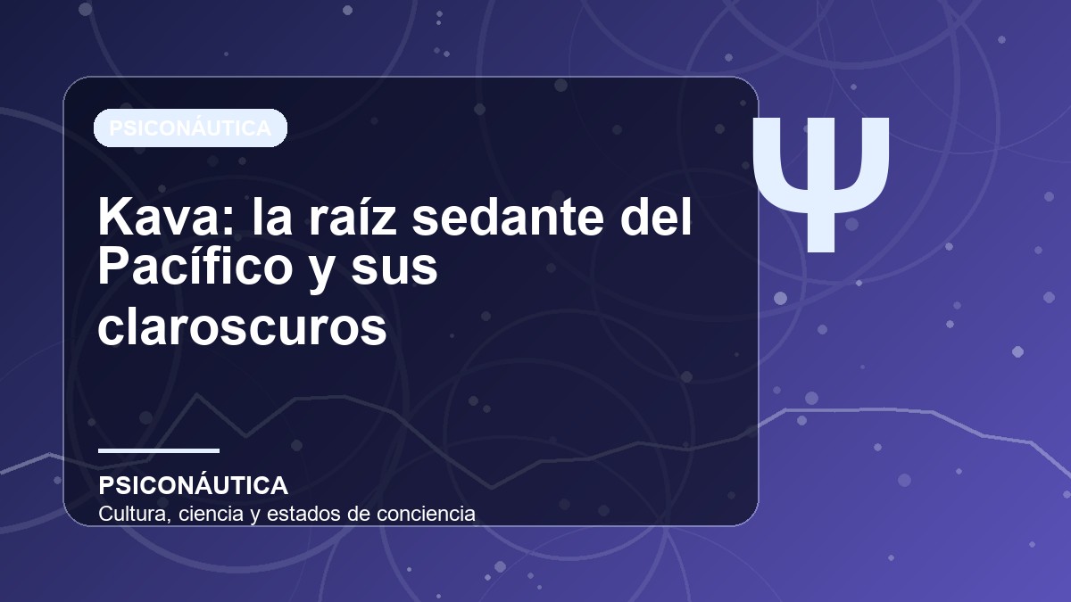 Imagen editorial de Kava: la raíz sedante del Pacífico y sus claroscuros