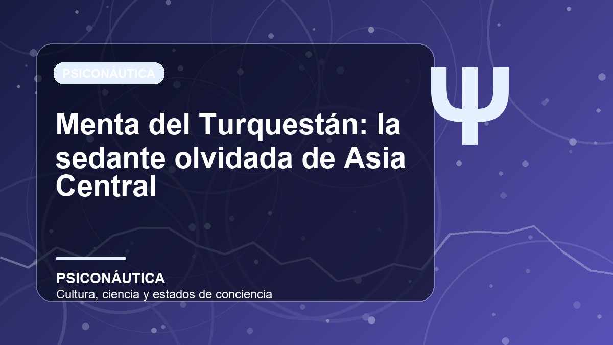 Imagen editorial de Menta del Turquestán: la sedante olvidada de Asia Central