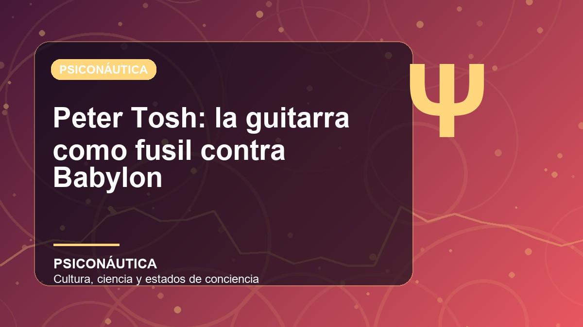 Imagen editorial de Peter Tosh: la guitarra como fusil contra Babylon