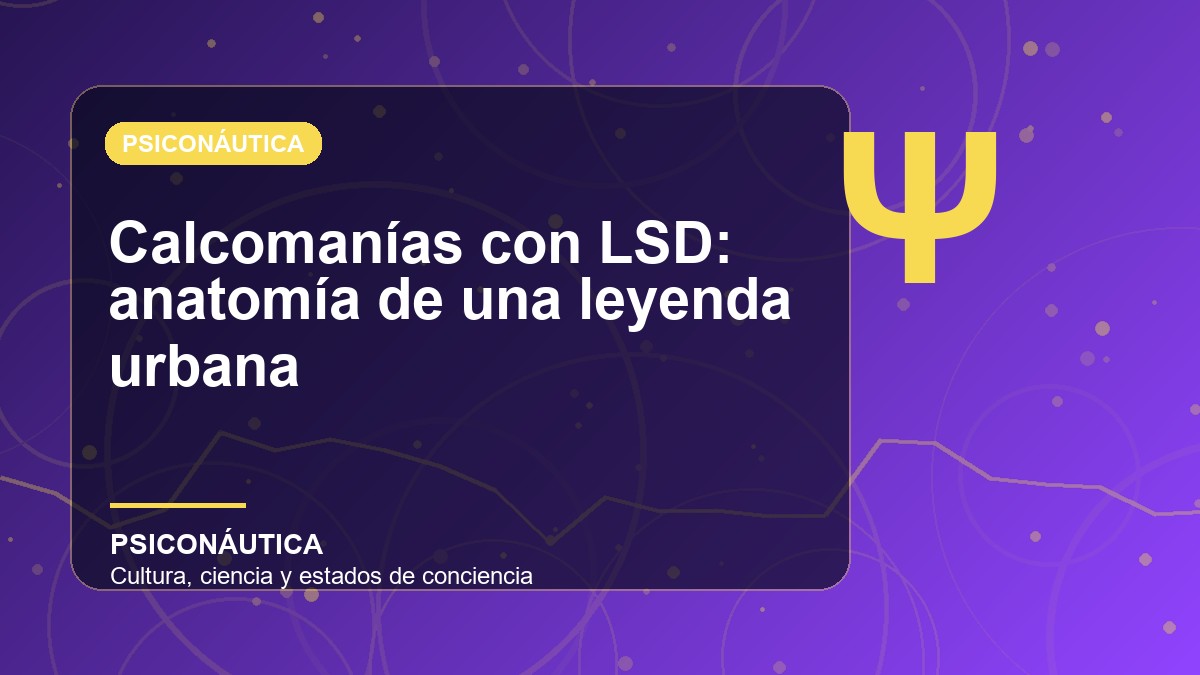 Imagen editorial de Calcomanías con LSD: anatomía de una leyenda urbana