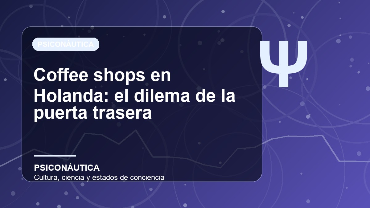 Imagen editorial de Coffee shops en Holanda: el dilema de la puerta trasera