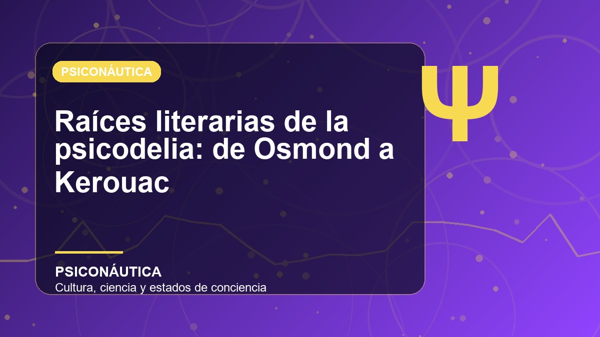 Imagen editorial de Raíces literarias de la psicodelia: de Osmond a Kerouac