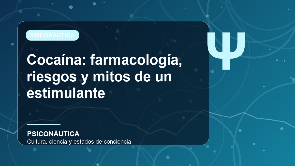 Imagen editorial de Cocaína: farmacología, riesgos y mitos de un estimulante