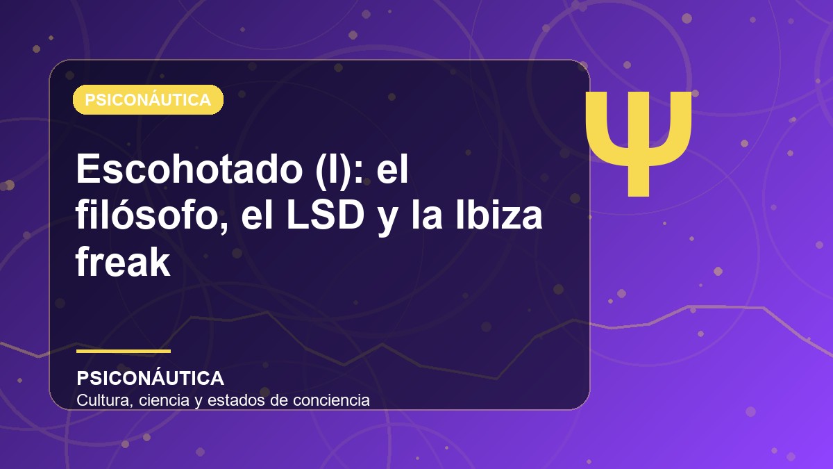 Imagen editorial de Escohotado (I): el filósofo, el LSD y la Ibiza freak